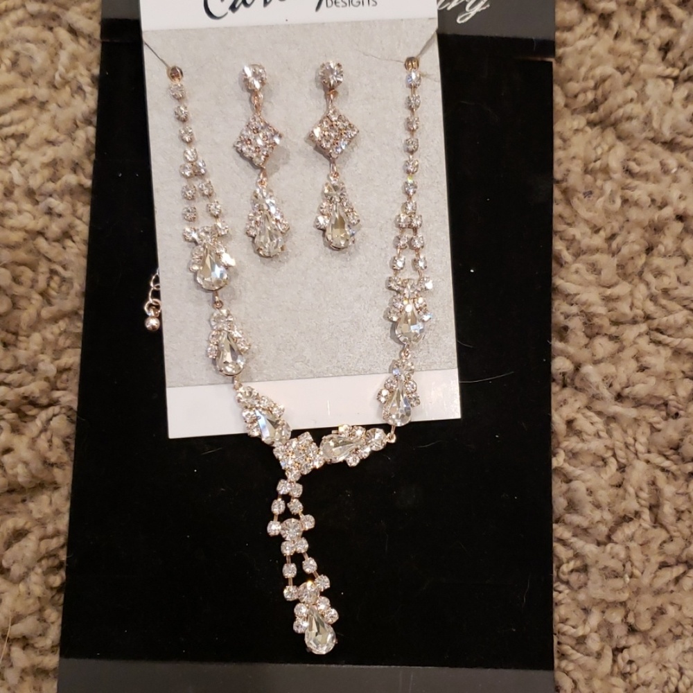 Rose gold jewelry set
